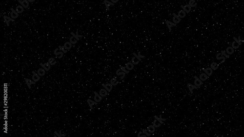 Realistic static clear starry night sky with twinkling stars, clear weather. Computer generated seamless looped animation, useful for movie industry, projection, commercials, shows.