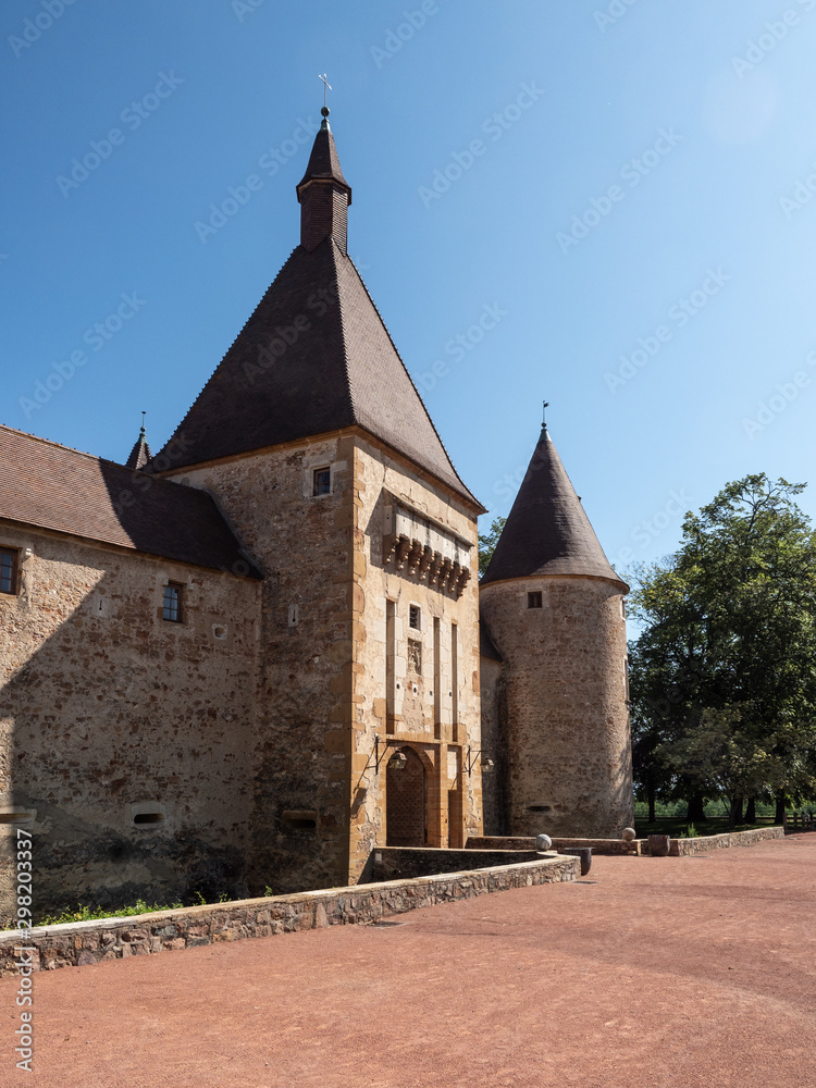 château de Corcelles dans le Beaujolais en France