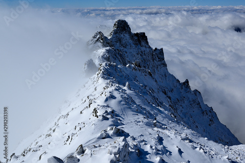 奥穂山頂よりジャン