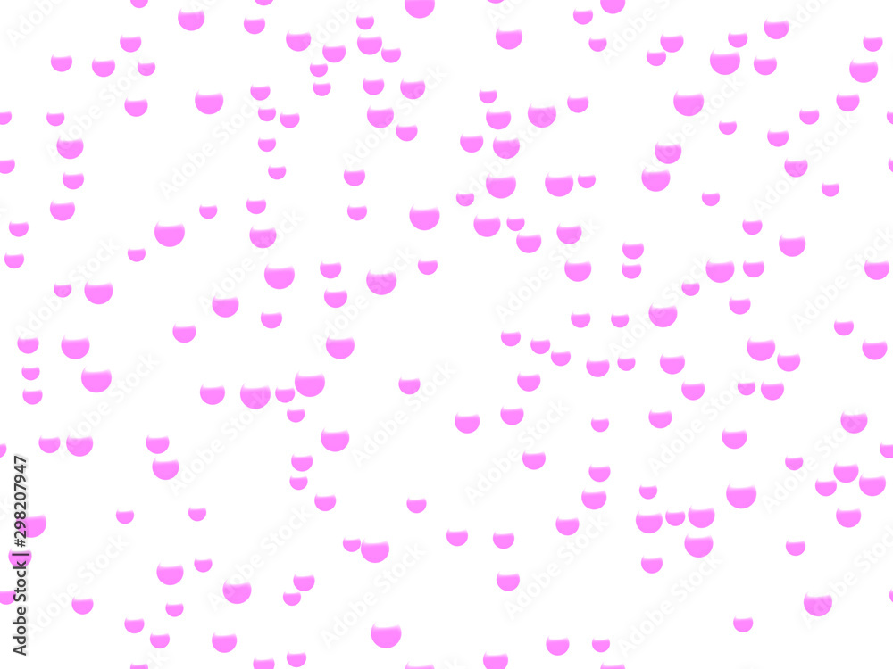 Pink bubbles, pink background with hearts