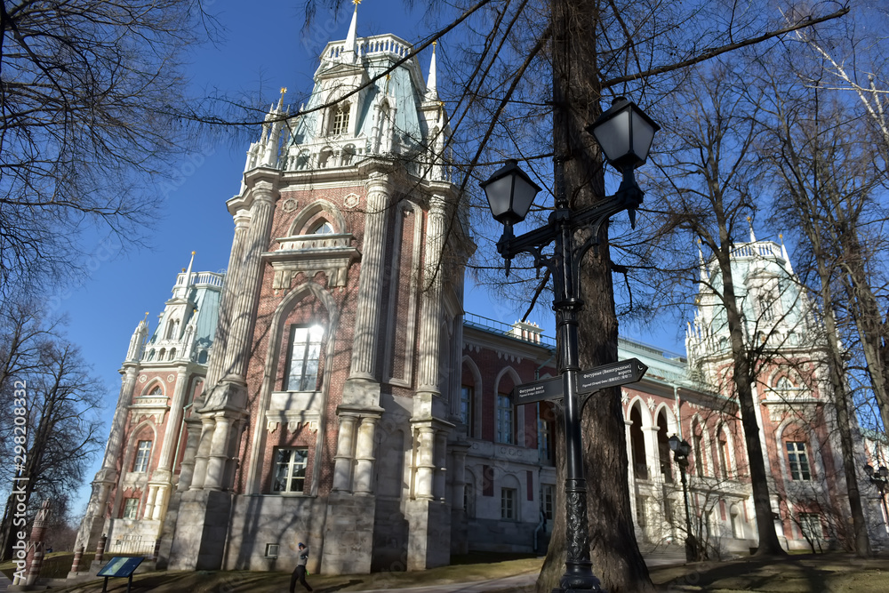Obraz premium Tsaritsyno park and tower buildings