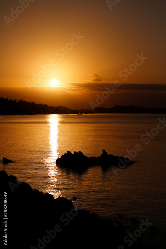 名護湾の夕景