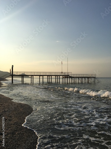 pier at sunset