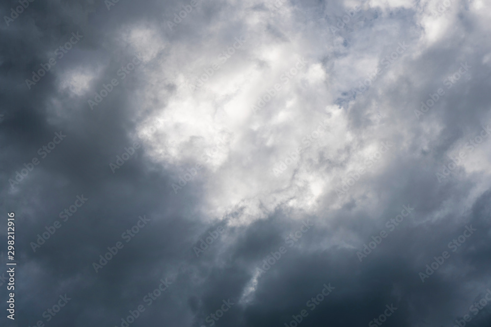 Dark clouds burst before the rain Dark clouds burst before the rain
