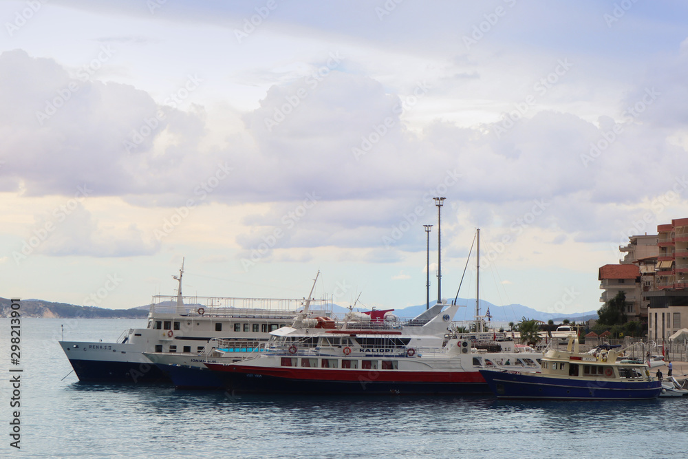 Ship in harbor Ship in harbor
