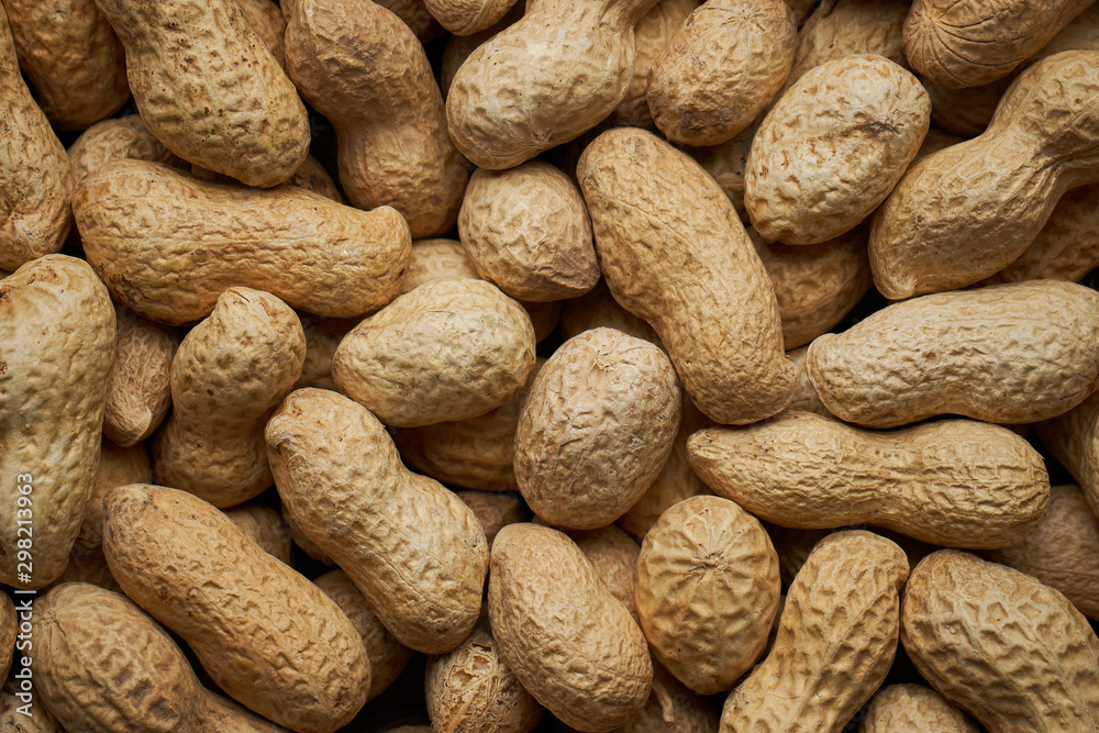 peanut in a shell texture. food background of peanuts. macro shot peanut in a shell texture. food background of peanuts. macro shot