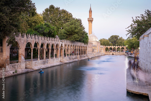 Balikligol, Sanliurfa / Turkey. Balikligol Mosque ( Fish Lake ) photo