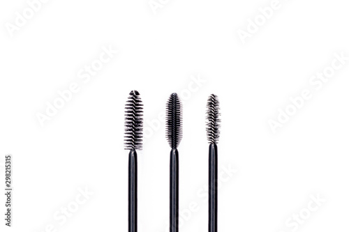 Different kinds of brushes of mascara