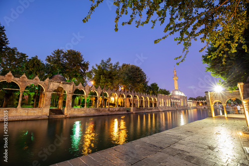 Balikligol, Sanliurfa / Turkey. Balikligol Mosque ( Fish Lake ) photo