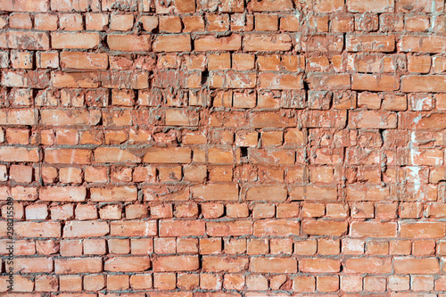 Embossed brick wall texture. Abstract background.