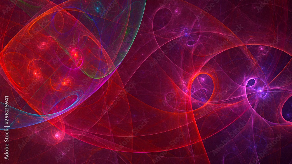 Obraz premium Fractal 3D rendering abstract light surreal background