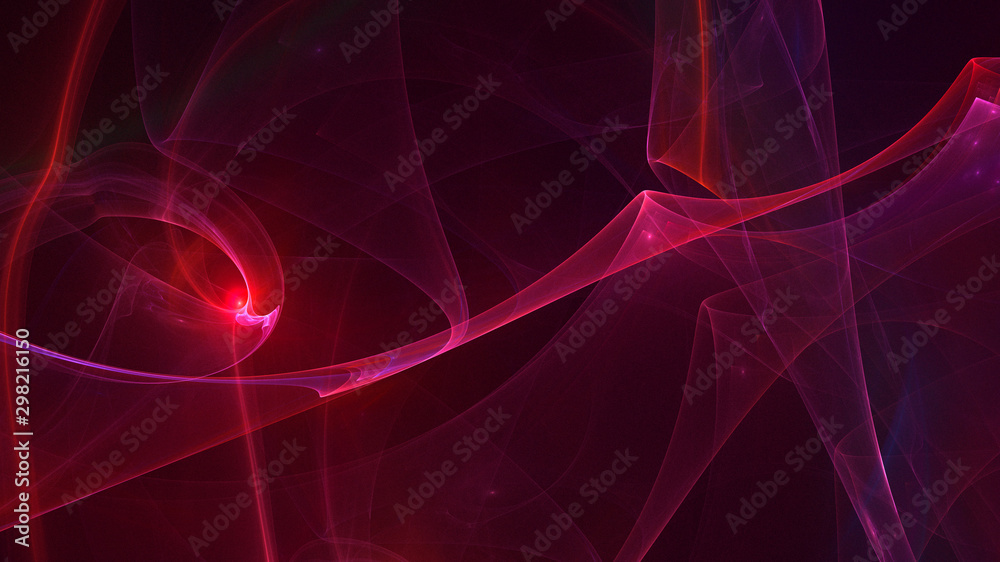 Obraz premium Fractal 3D rendering abstract light surreal background