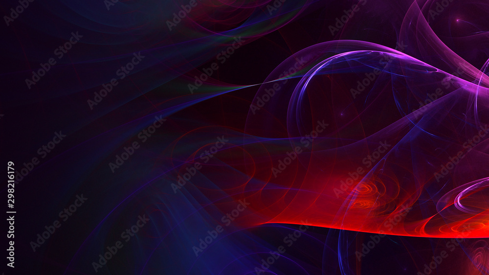 Fractal 3D rendering abstract light surreal background