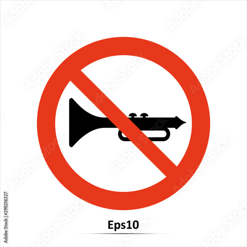 The keep quiet icon. No sound symbol. Vector Illustration