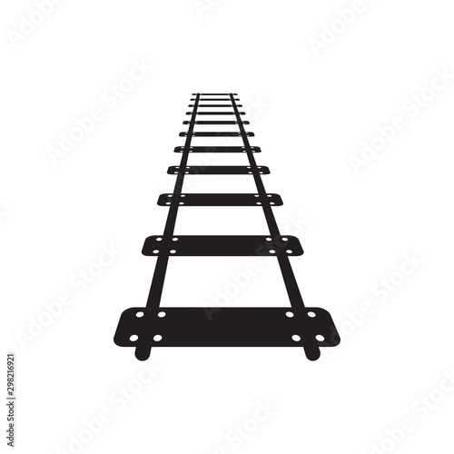 Train track graphic design template vector isolated