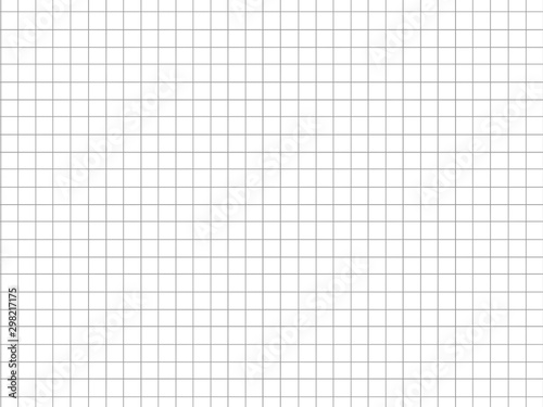 Canvastavla Graph paper sheet, grid paper texture, grid sheet, abstract grid line, gray straight lines on black background, Illustration business office and the bathroom wall