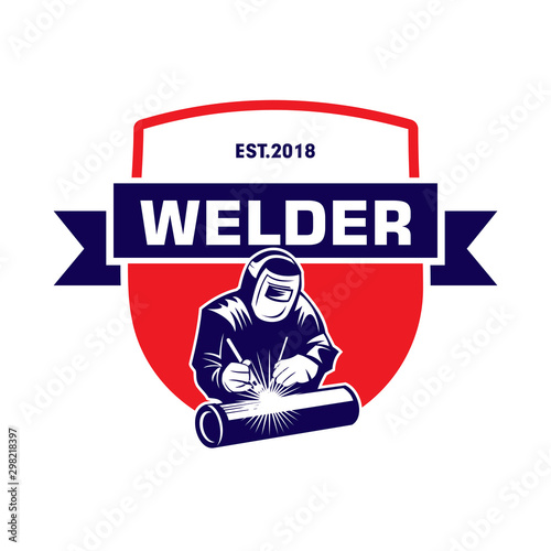 Welder Logo, Welding Logo, Worker Logo