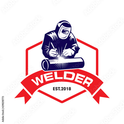 Welder Logo, Welding Logo, Worker Logo