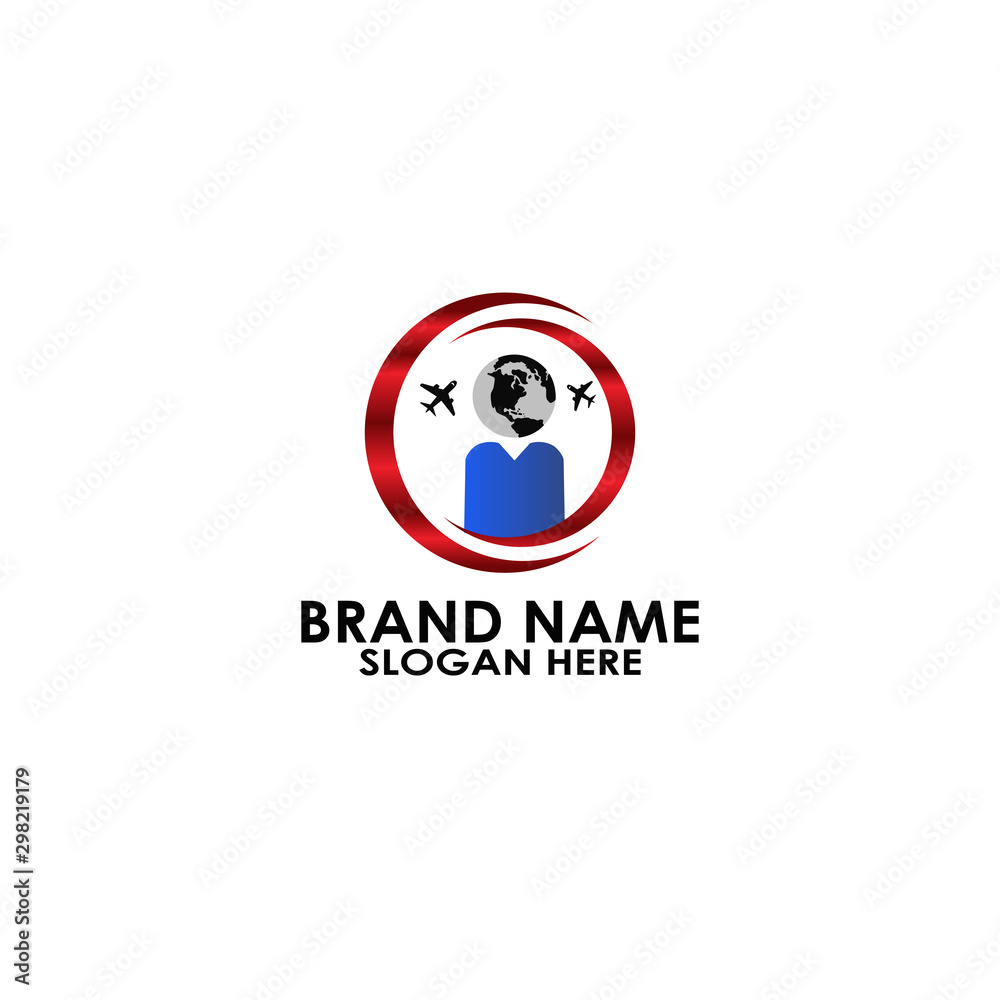 logo traveling man logo traveling man