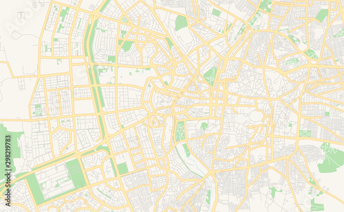 Printable street map of Aleppo, Syria