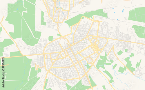 Printable street map of Qamishli  Syria