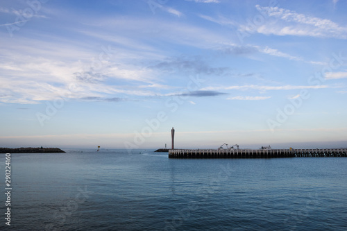 Wallpaper Mural Lighthouse in Ostende port at North sea Torontodigital.ca