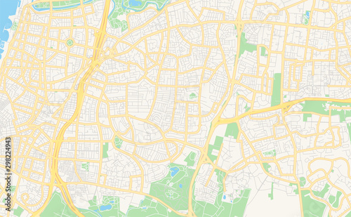 Printable street map of Ramat Gan  Israel