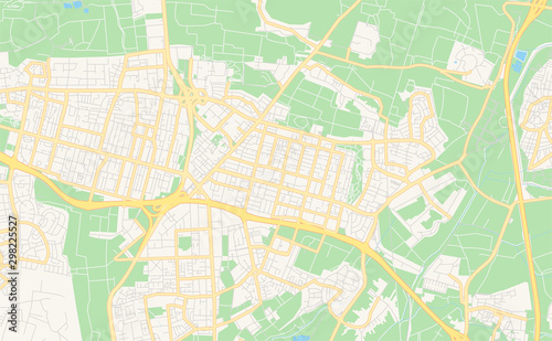 Printable street map of Kfar Saba  Israel