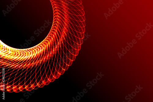 Colorful circular abstract background with circular lines photo