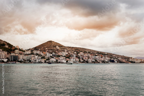 Landscape City with sea