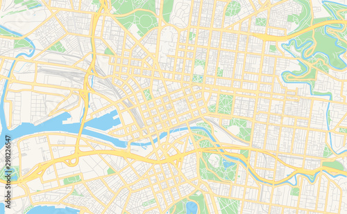 Printable street map of Melbourne  Australia