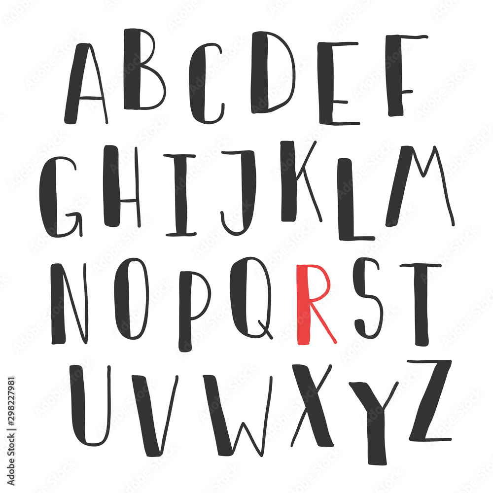Hand drawn bubble font for social media content. Vector hand drawn illustration design. Hand drawn bubble font for social media content. Vector hand drawn illustration design.