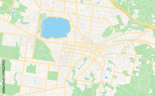 Printable street map of Ballarat  Australia