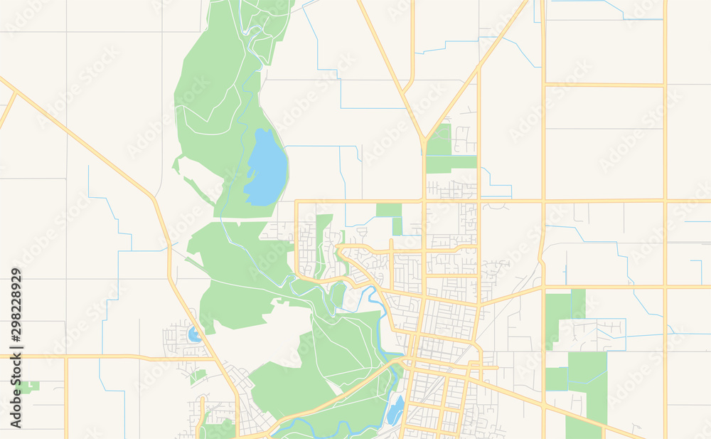 Printable street map of Shepparton-Mooroopna, Australia