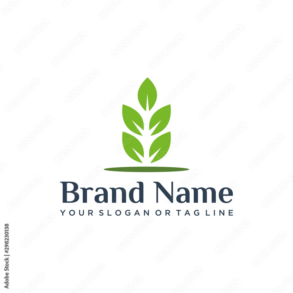 design vector leaf template that is good for a variety of businesses design vector leaf template that is good for a variety of businesses