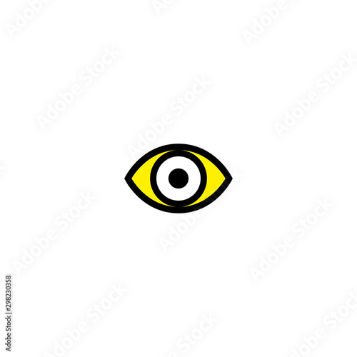Eye Isolated Vector Line Icon. Human Eye Symbol. View Password Website Icon