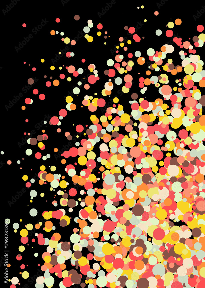 Obraz premium Colorful Universe Distribution Computational Generative Art background illustration