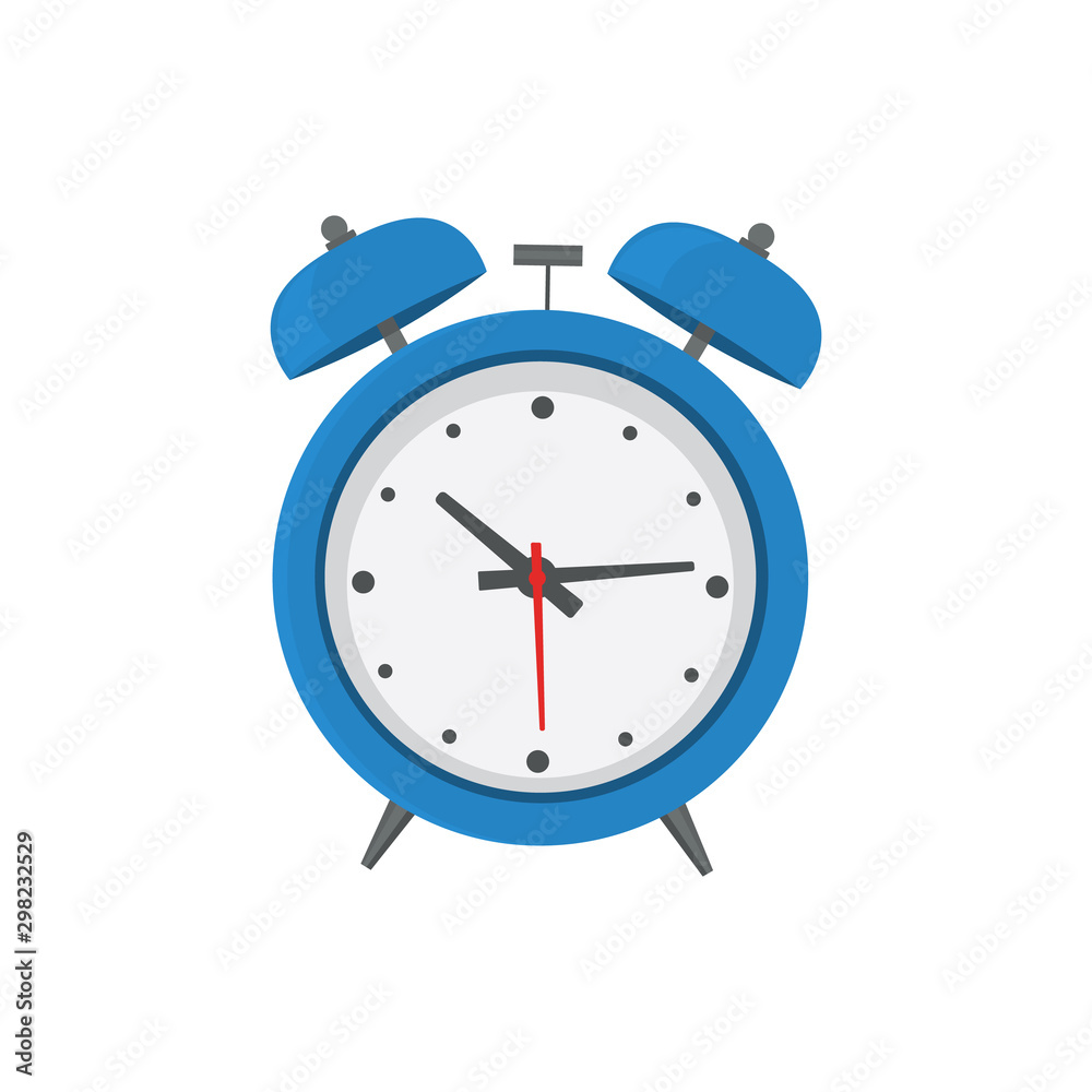 Alarm clock icon. Flat design style. Clock silhouette. Simple icon. Modern flat icon in stylish colors. Web site page and mobile app design element. Alarm clock icon. Flat design style. Clock silhouette. Simple icon. Modern flat icon in stylish colors. Web site page and mobile app design element.