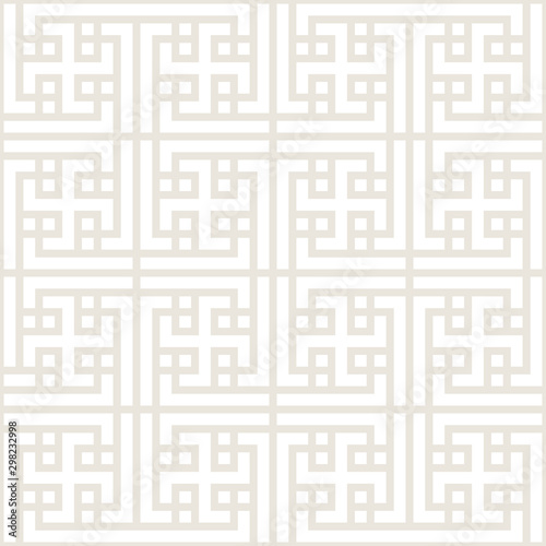 Geometric seamless vector pattern including traditional korean motive with typical lines and elements