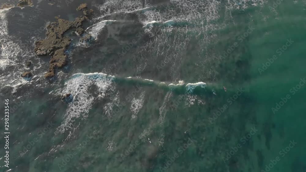 High Drone Shot of Waves in Ocean High Drone Shot of Waves in Ocean