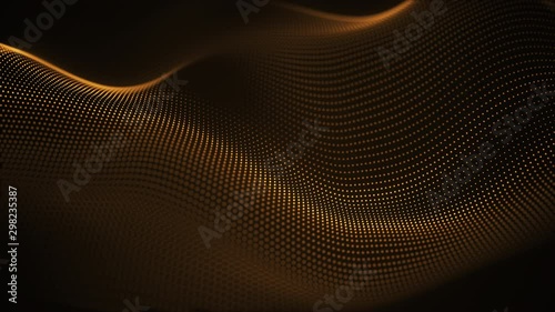 particle luxury gold abstract background wavy movement for happy new year and merry christmas festive season