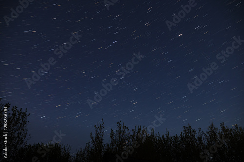 Milky Way Galaxy, stars in night sky.