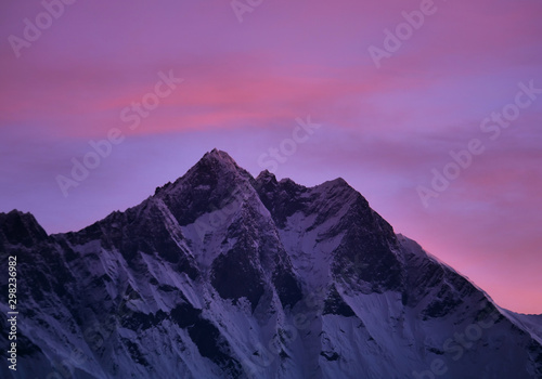 mount Everest at early morning, Himalayas mountain range in Nepal