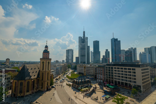 urban skyline of Frankfurt am Main