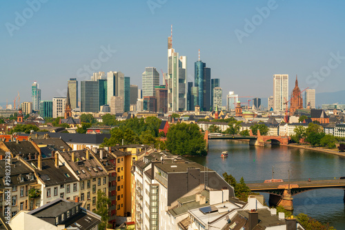 urban skyline of Frankfurt am Main