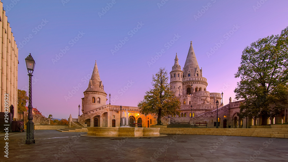 Fisherman's Bastion, Budapest. Image of the Fisherman's Bastion in Budapest, capital city of Hungary, during sunrise