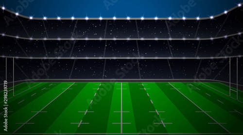 Rugby football stadium