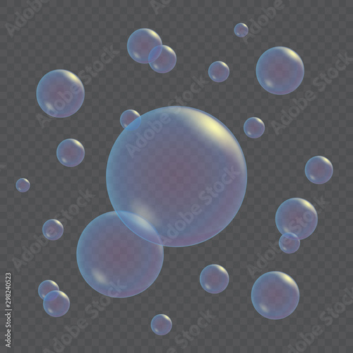 Realistic soap bubbles