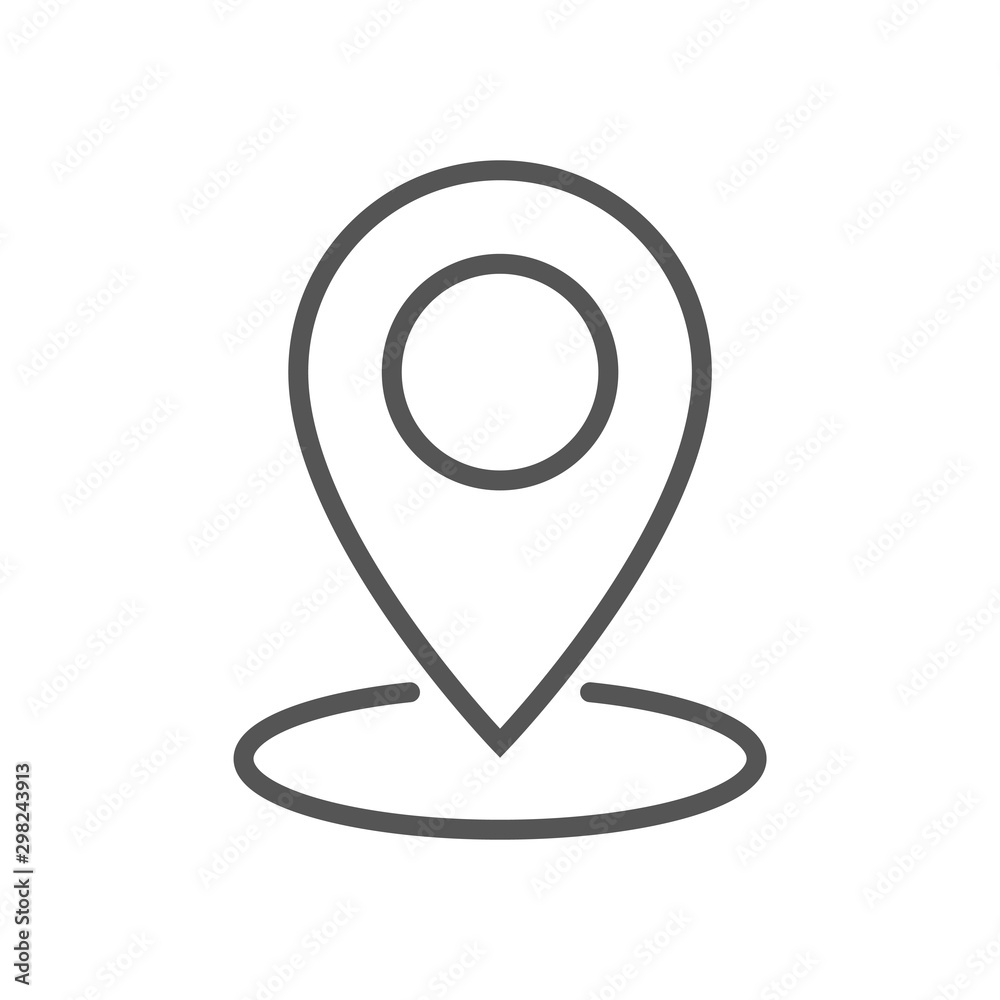 Fototapeta premium Geolocation map pin vector icon. Geolocation map pin for the Navigator icon. EPS 10