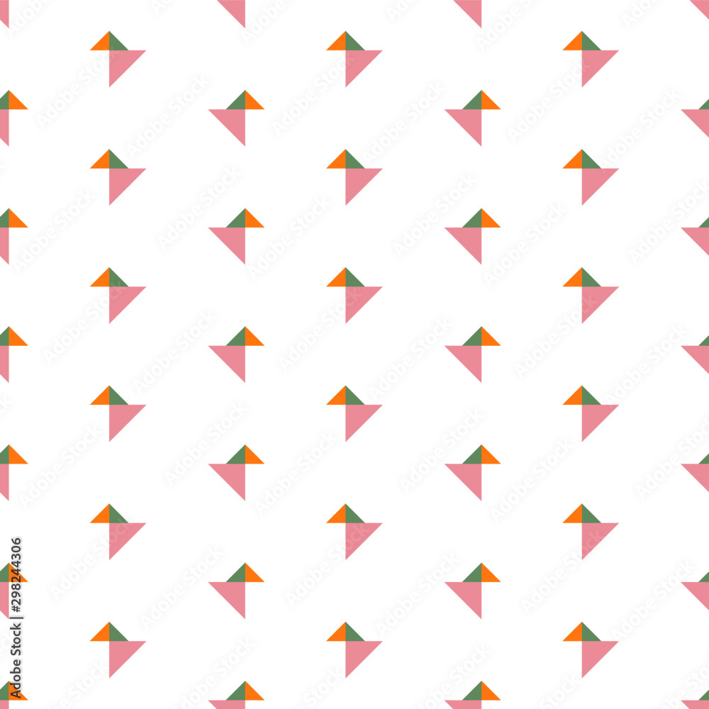 Abstract origami birds seamless repeat pattern Abstract origami birds seamless repeat pattern